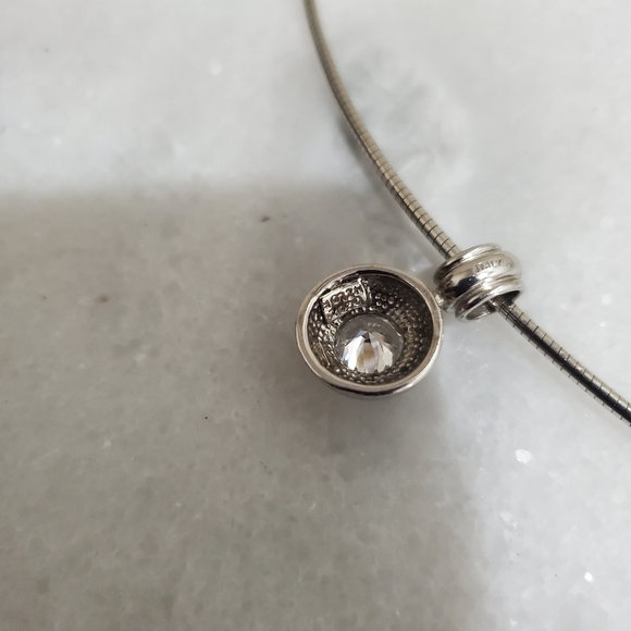 925 Sterling Silver Cubic Zirconia Necklace - Picture 5 of 8